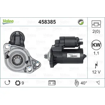 Démarreur VALEO 458385