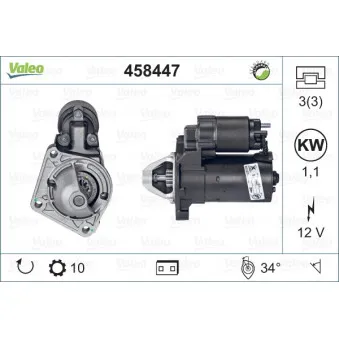 Démarreur VALEO 458447