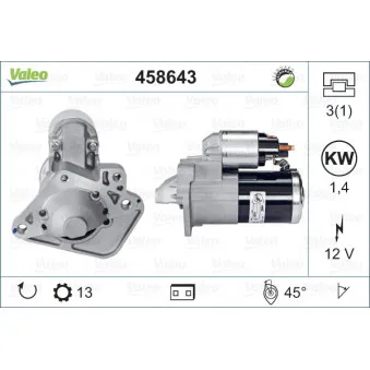 Démarreur VALEO 458643