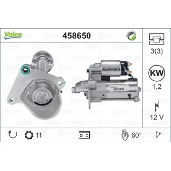 Démarreur VALEO 458650