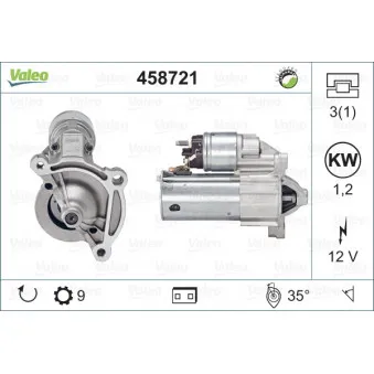 Démarreur VALEO 458721