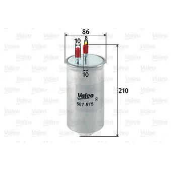 Filtre à carburant VALEO 587575