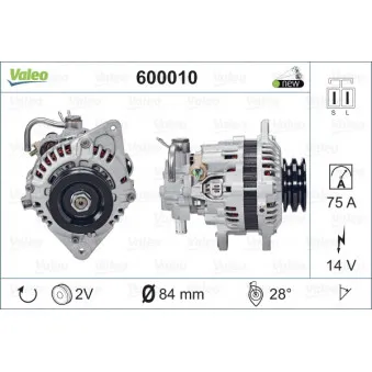 Alternateur VALEO 600010