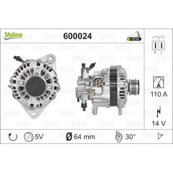 Alternateur VALEO 600024