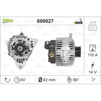Alternateur VALEO 600027