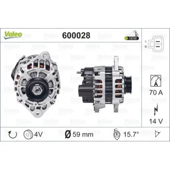 Alternateur VALEO 600028