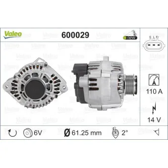 Alternateur VALEO 600029