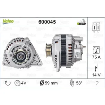 Alternateur VALEO 600045