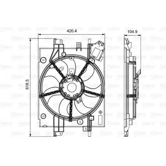 Ventilateur, refroidissement du moteur VALEO 696550