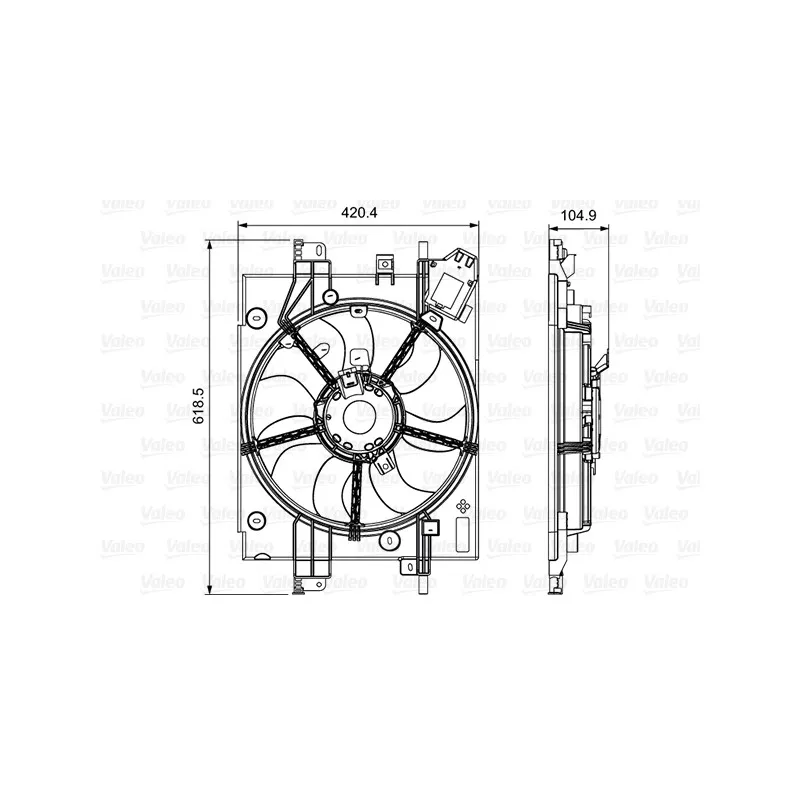 Ventilateur, refroidissement du moteur VALEO 696550