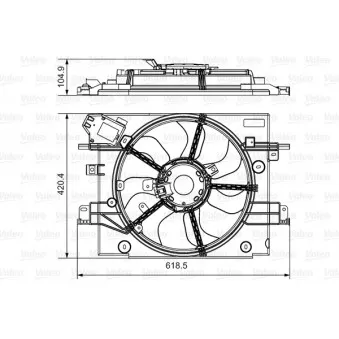 Ventilateur, refroidissement du moteur VALEO 696880