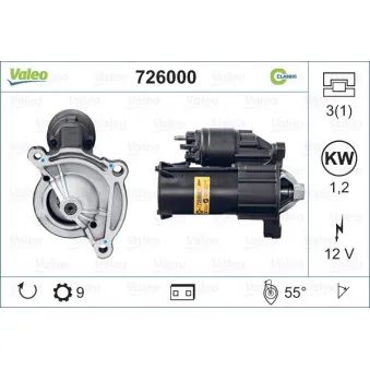 Démarreur VALEO 726000