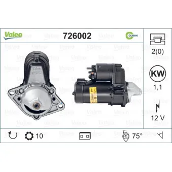 Démarreur VALEO 726002