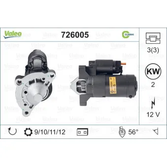 Démarreur VALEO 726005
