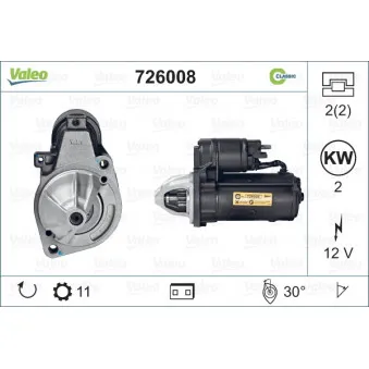 Démarreur VALEO 726008