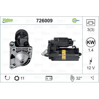Démarreur VALEO 726009