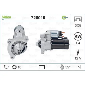 Démarreur VALEO 726010