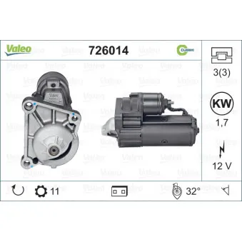 Démarreur VALEO 726014