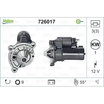 Démarreur VALEO 726017