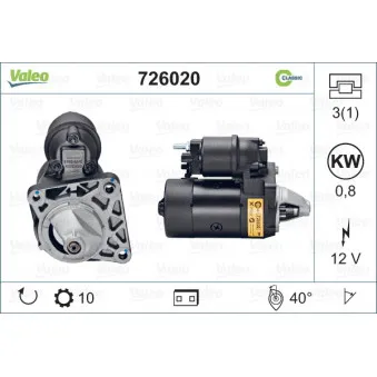 Démarreur VALEO 726020