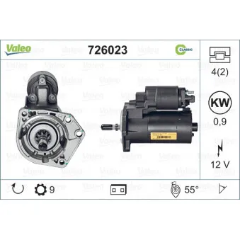 Démarreur VALEO 726023