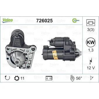 Démarreur VALEO 726025