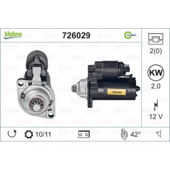 Démarreur VALEO 726029