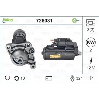 Démarreur VALEO 726031