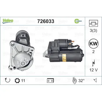 Démarreur VALEO 726033