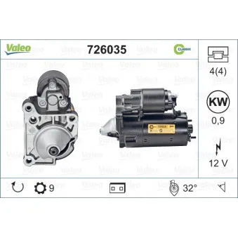 Démarreur VALEO 726035