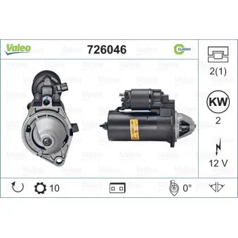 Démarreur VALEO 726046
