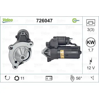 Démarreur VALEO 726047
