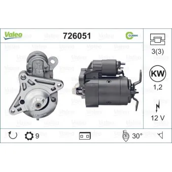 Démarreur VALEO 726051