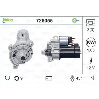 Démarreur VALEO 726055