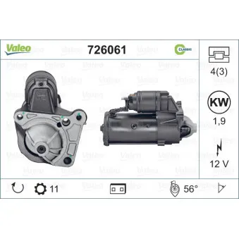 Démarreur VALEO 726061