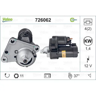 Démarreur VALEO 726062