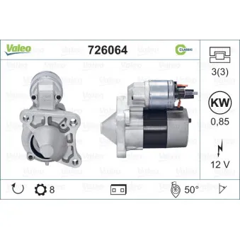 Démarreur VALEO 726064