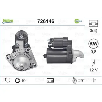 Démarreur VALEO 726146