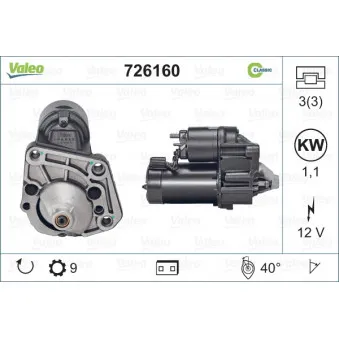 Démarreur VALEO 726160