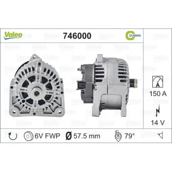 Alternateur VALEO 746000