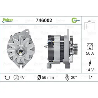 Alternateur VALEO 746002
