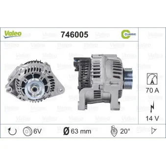Alternateur VALEO 746005