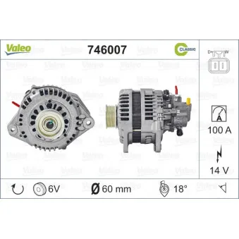 Alternateur VALEO 746007