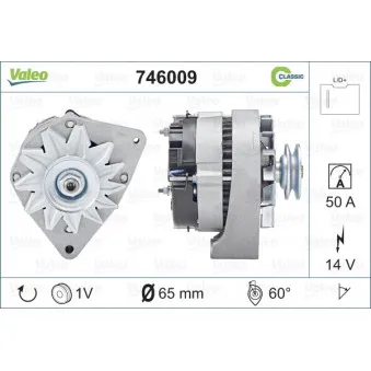 Alternateur VALEO 746009
