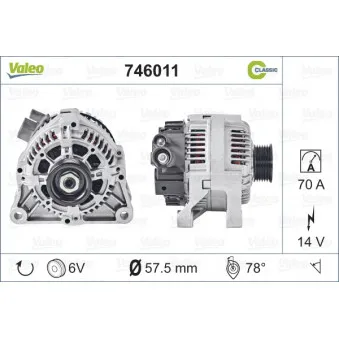 Alternateur VALEO 746011