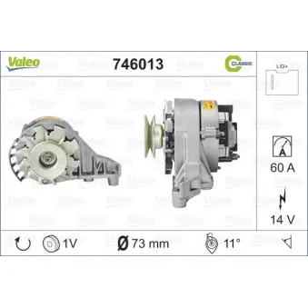 Alternateur VALEO 746013