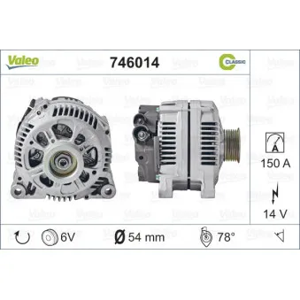 Alternateur VALEO 746014