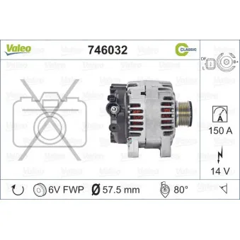 Alternateur VALEO 746032