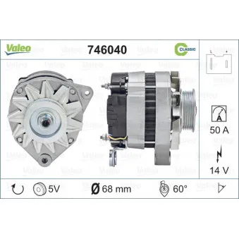 Alternateur VALEO 746040