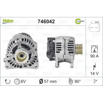 Alternateur VALEO 746042